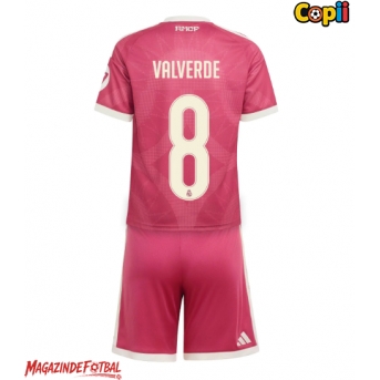 Real Madrid Federico Valverde #8 Echipament de Fotbal Replică 2026-27 Copii Treilea (+ Șorturi)